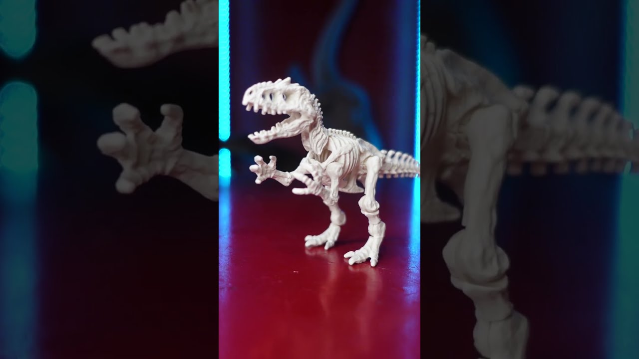 ASMR 🟠 INDOMINUS REX Skeleton 🦖 BLOKEES Wave 3 (Jurassic World)
