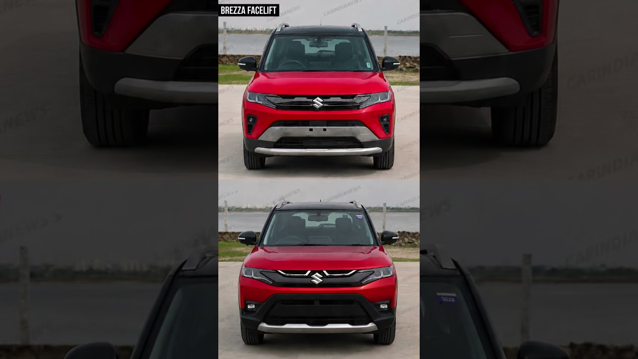 New Brezza Facelift 2026 vs Old Brezza Comparison #shorts
