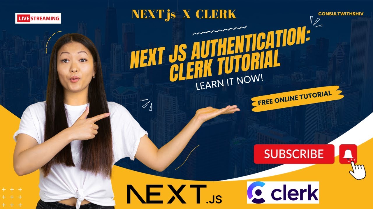 Master Next JS Authentication: Clerk Tutorial Part 1 | @consultwithshiv