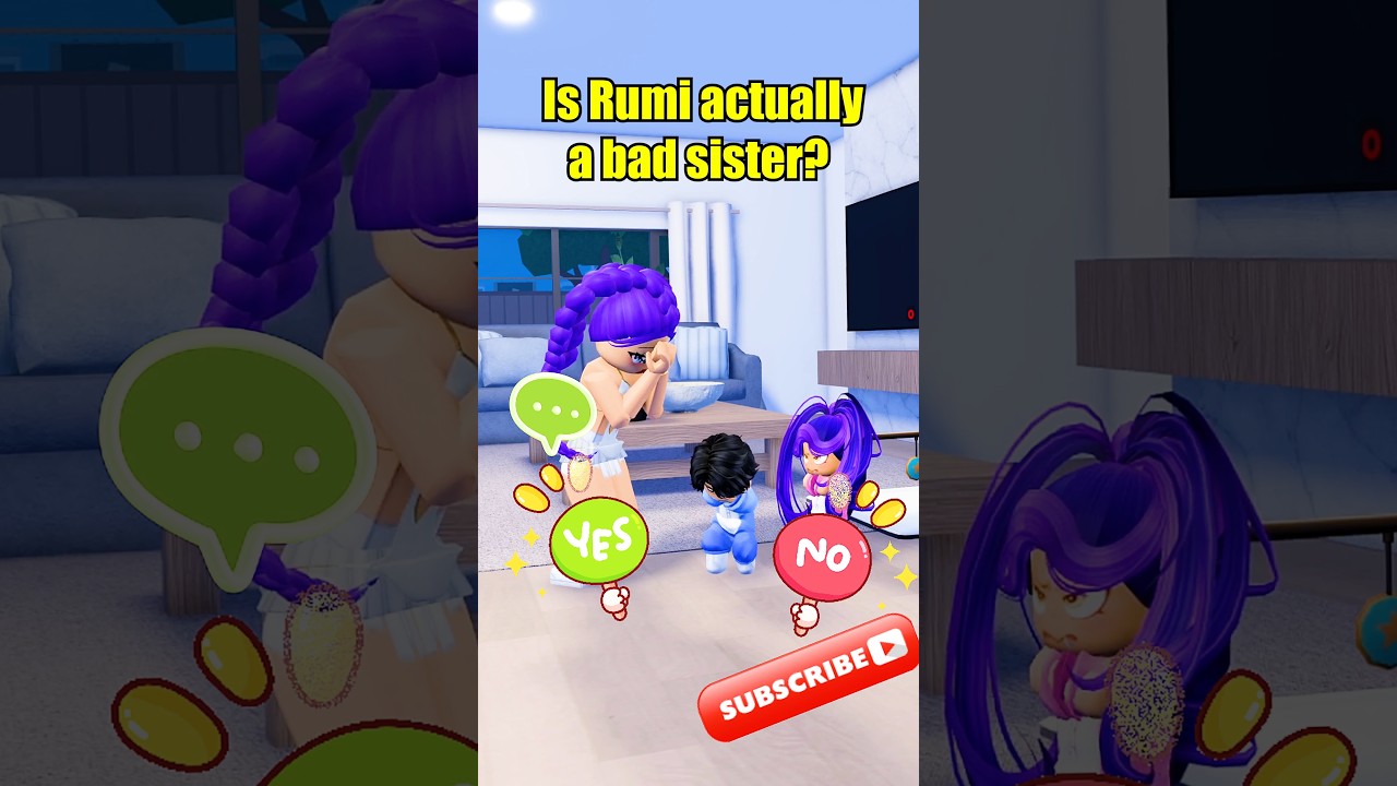 Is Rumi a BAD sister for doing this? #shorts