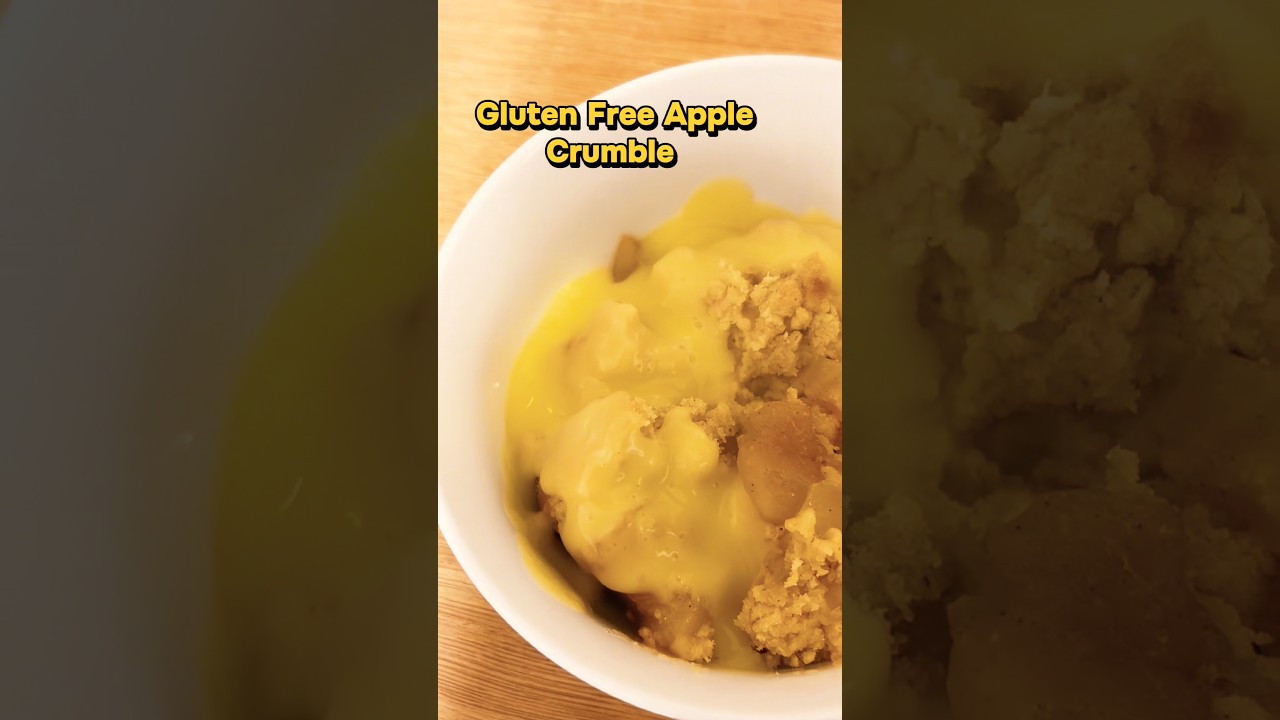 How to make the perfect gluten-free apple crumble #glutenfree #baking #dessert