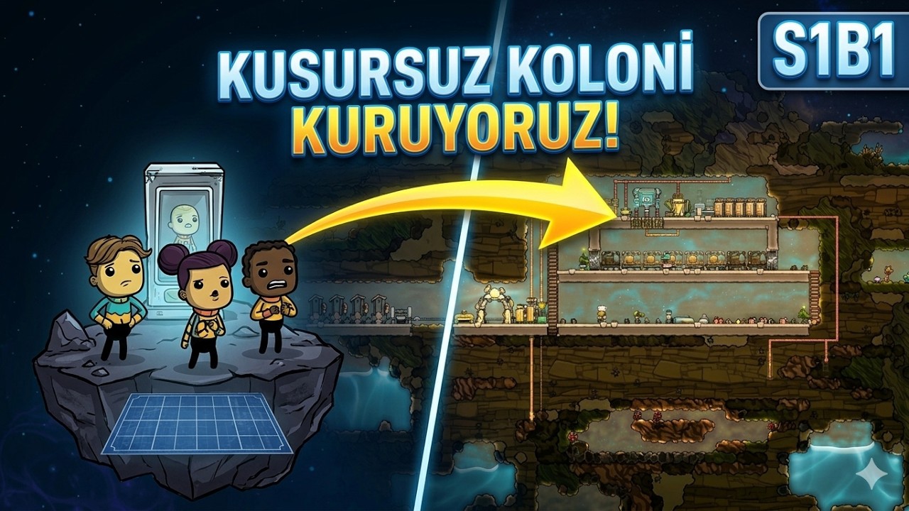 Sıfırdan Kusursuz Koloni Kuruyoruz! | Oxygen Not Included S1B1