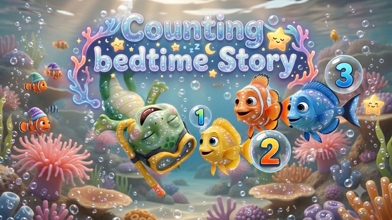 Counting Bedtime Story for Toddlers! Learn to Count 1-3!