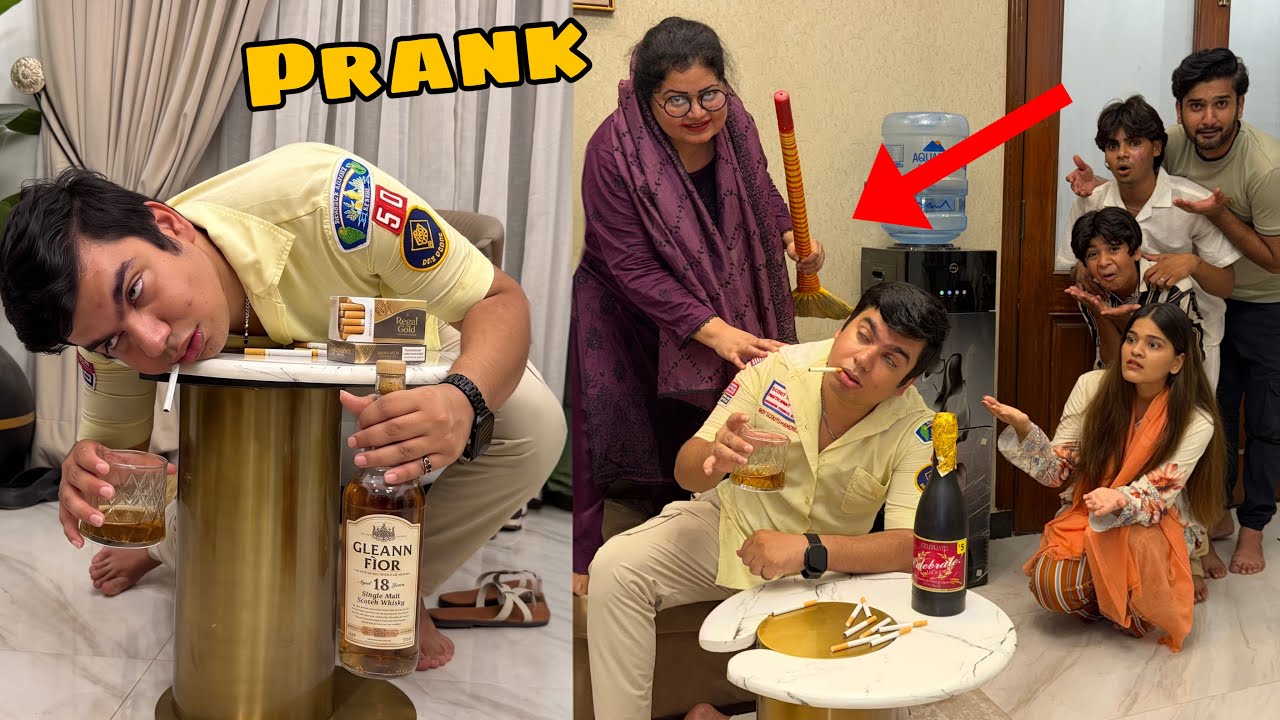Drunk Prank on Mama 🥴🍾 Gone Wrong 😨