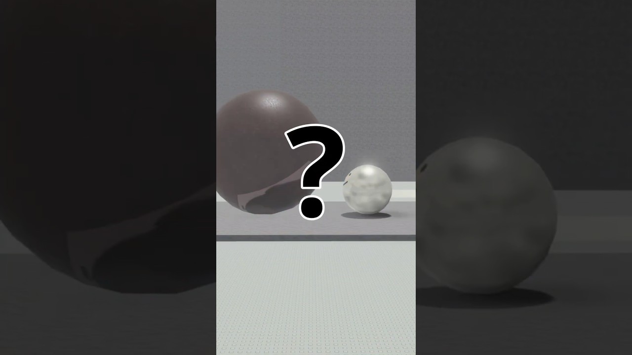 Which Ball is Stronger?!   #science #physics #roblox