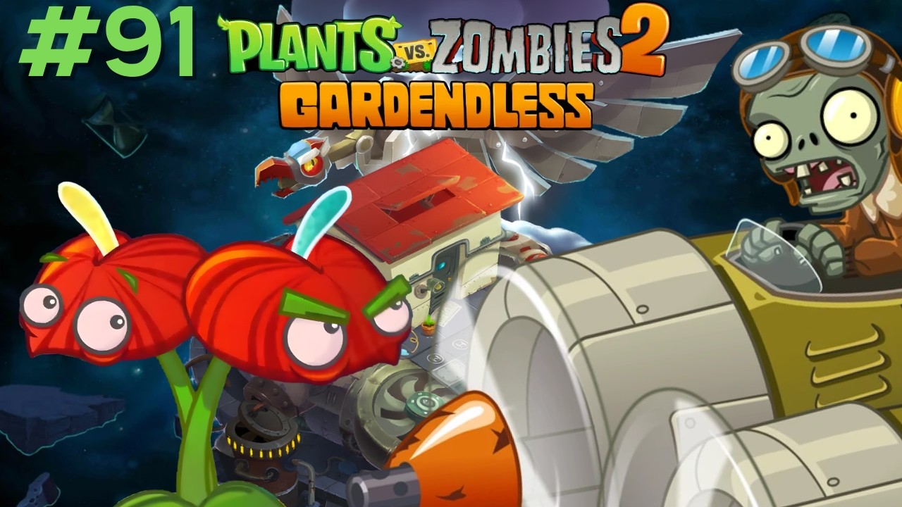 UÇAN GEMİNİN İLK BOSS'U! {Plants VS Zombies 2: Gardendless #91}