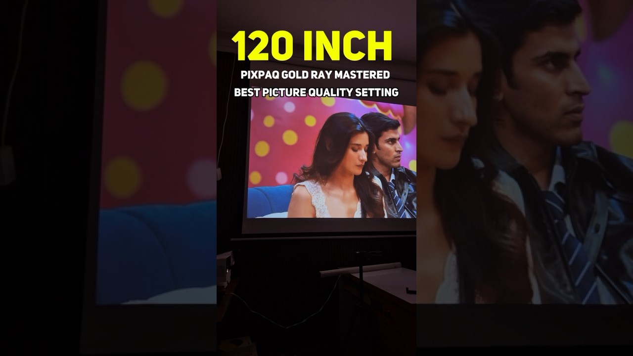 120 Inch Big Screen Projector Picture Settings You Must Try! #shorts #projector #hometheater
