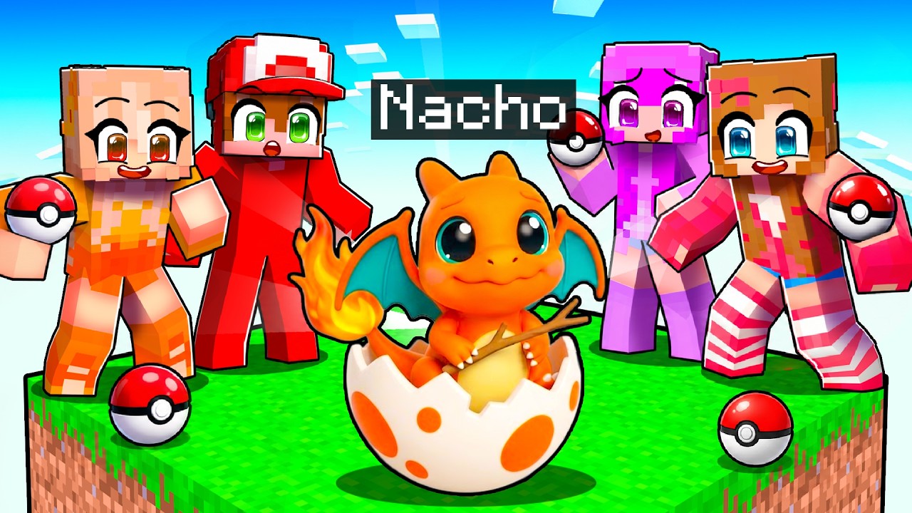 Me Hice Pasar por un POKÉMON BEBÉ en Un Chunk en Minecraft!