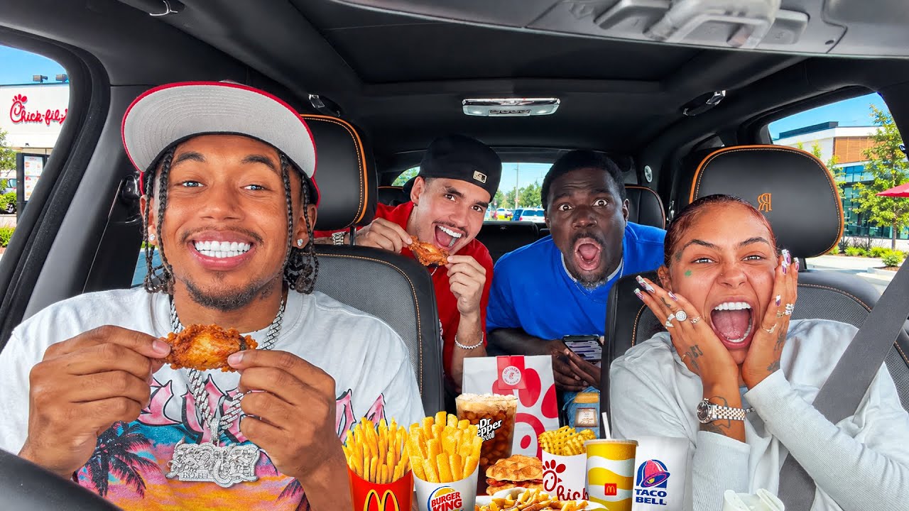 We Tried The Drive-Thru Speedrun Challenge! | Ft. Gio, YaBoyyWill, & Nate