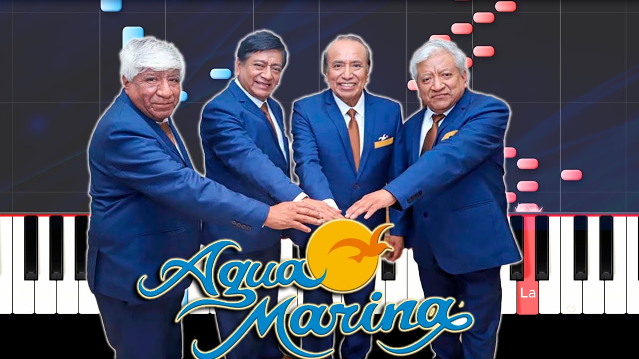 Agua Marina / PALOMA AJENA / Tutorial Teclado / Cumbia / Notas Musicales