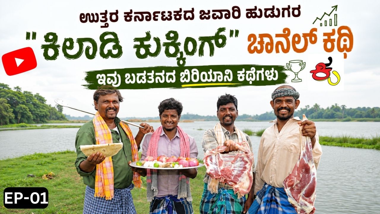 "23 ಕೋಟಿ ಮಂದಿಯ ಯೂಟ್ಯೂಬ್ ಚಾನಲ್ ರೀ ಇದು"!||Kiladi Cooking Youtube Channel|Journey|EP-01