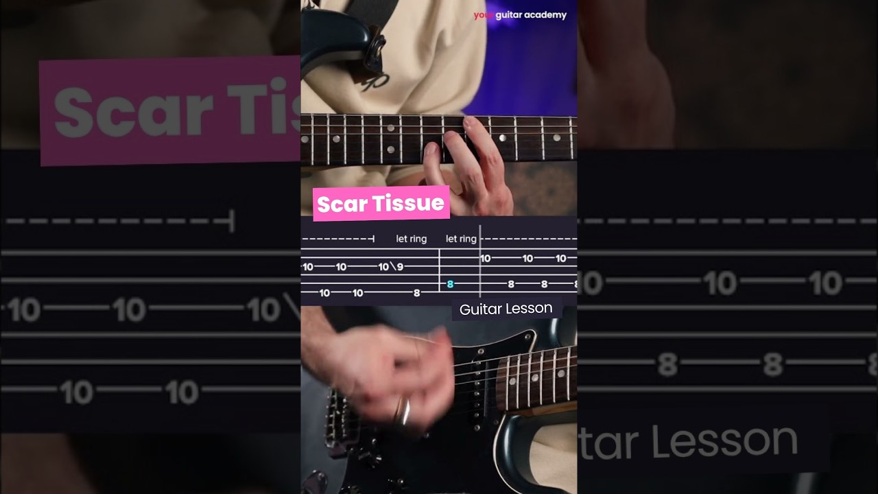 Scar Tissue - Red Hot Chili Peppers Guitar Lesson with Tabs