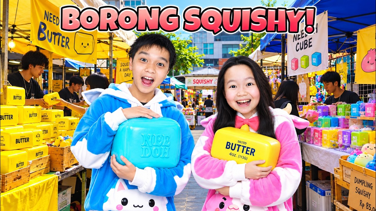 MOMON & ATUN BORONG SEMUA SQUISHY UNTUK BUKA TOKO TERBESAR di ROBLOX @BANGJBLOX