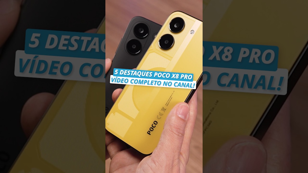 Confiram todos os 5 Destaques desse monstro no vídeo completo! 🎬📲#Xiaomi #POCO #POCOX8Pro #Review