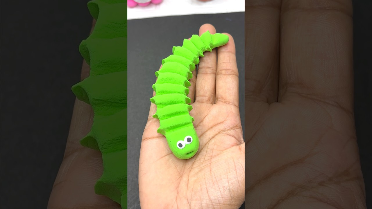 Clay caterpillar for kids #viralvideo #shorts #ytshorts #trending #kidsactivities #ytshorts #clay