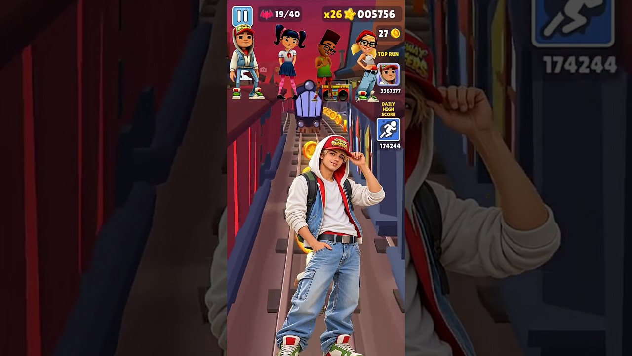 IRL character | subway surfers jake,harumi, Fresh & tricky #subwaysurfers #shorts #gaming