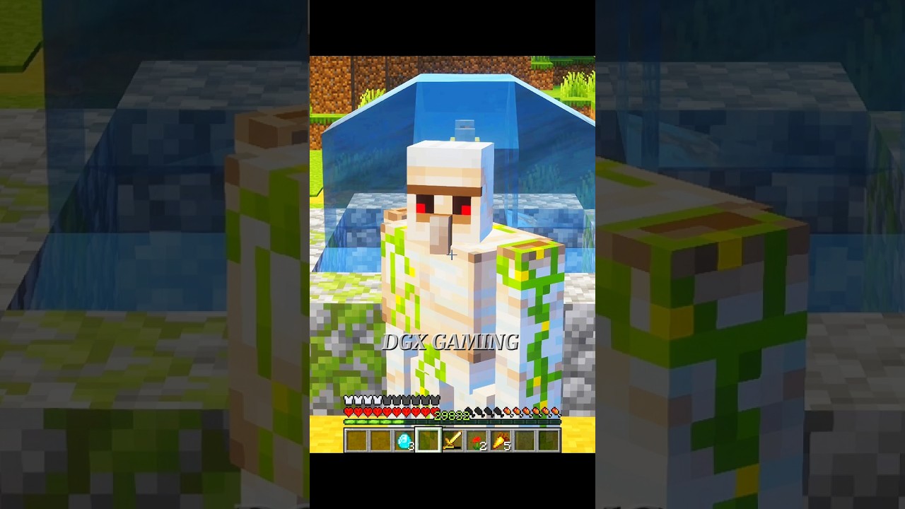 My Iron Golem Saved My Life... I Miss You, My Friend. 💔 #minecraft #shorts