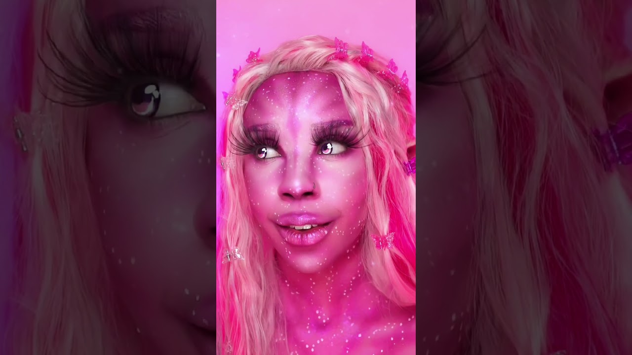 Pink Avatar Makeup Transformation 💖✨