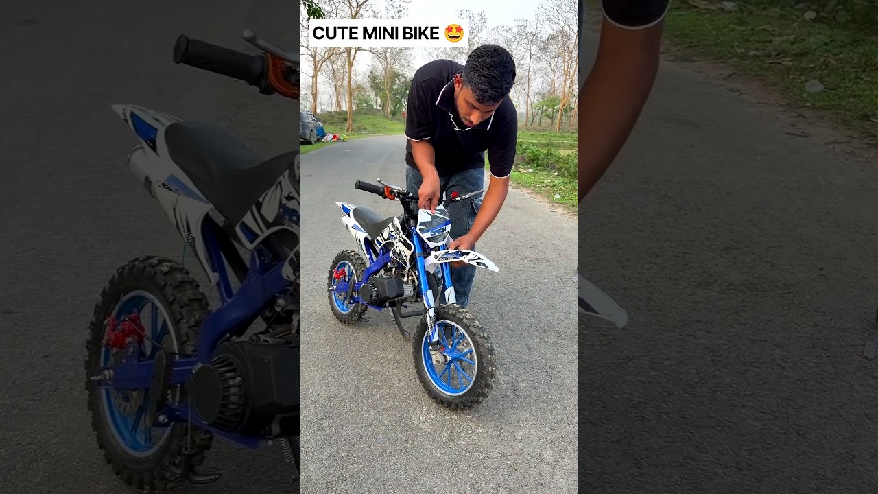 mini stunt bike bike lovers ke liye 🤩🤪 #shorts #dirtbike #minibike #kidsbike