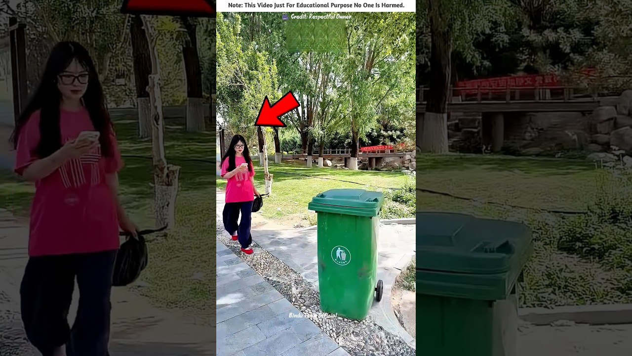 Russian trash throwing challenge gone wrong