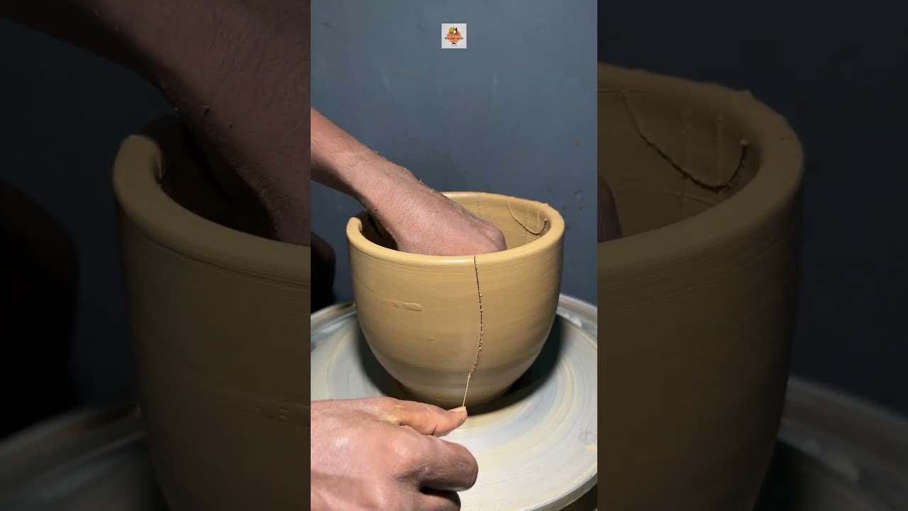 Satisfying clay pot making u for #pottery #satisfying #viral #trending #video