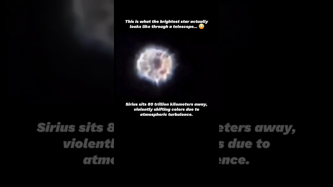 Sirius From 80 Trillion Kilometers Away