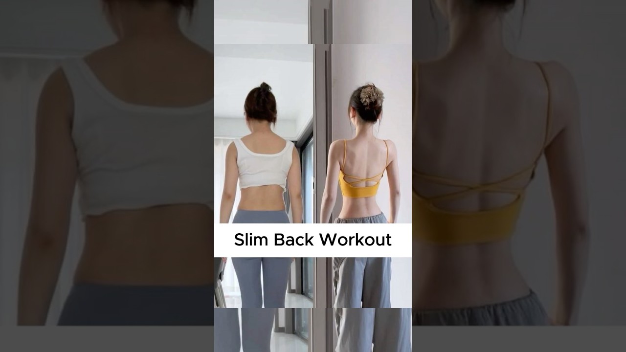 Slim back workout at home ⚡️ #shorts #workout #homeworkout  #backworkout #fitness #pilates #posture
