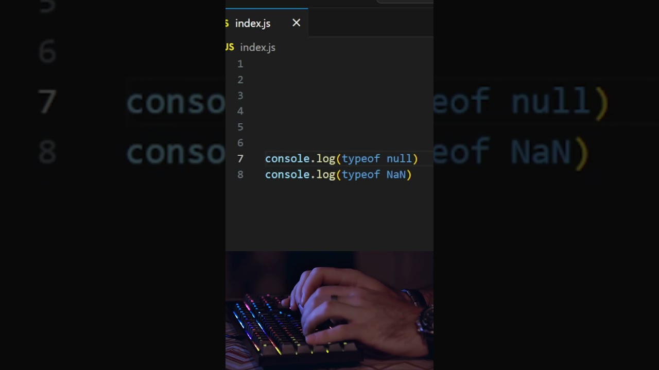 99% of Developers Get This Wrong 🚨 typeof NaN & null #shorts