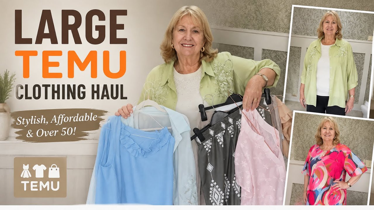 LARGE TEMU CLOTHING HAUL! 😍 So Many Lovely Pieces | Fashion Over 50