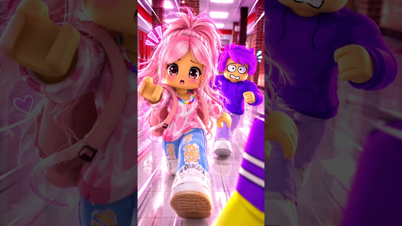 ¡ella TUVO QUE TOMAR ESTO para tener UNA SKIN MORADA #roblox #brookhaven