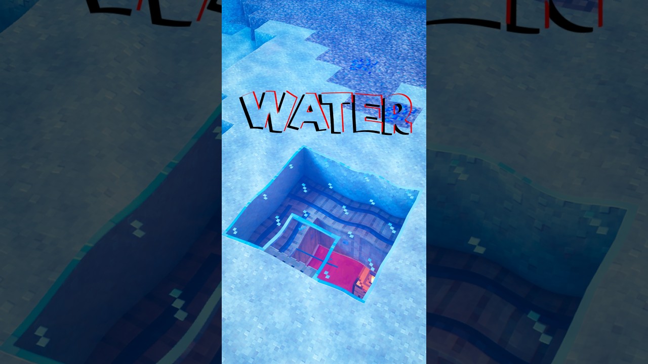Minecraft Under Water House....🤔 (Sh Boom) #minecraft #shorts