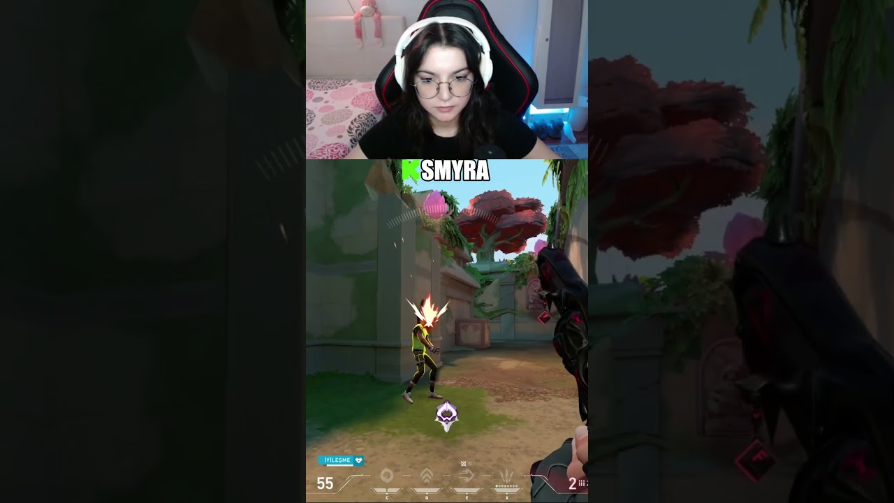 şerif aim 😛   https://kick.com/smyra   #valorant #keşfet #gaming
