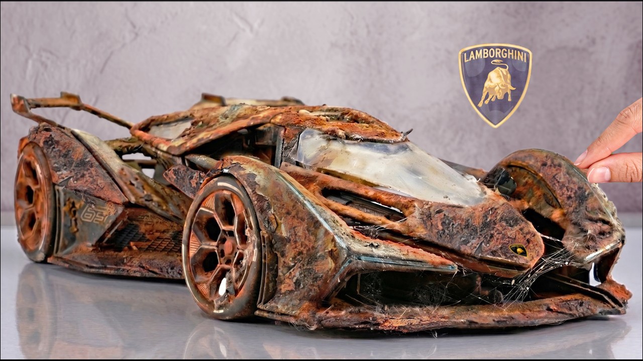 UNBELIEVABLE Lamborghini Transformation! Restoration Abandoned Lamborghini V12 Vision GT