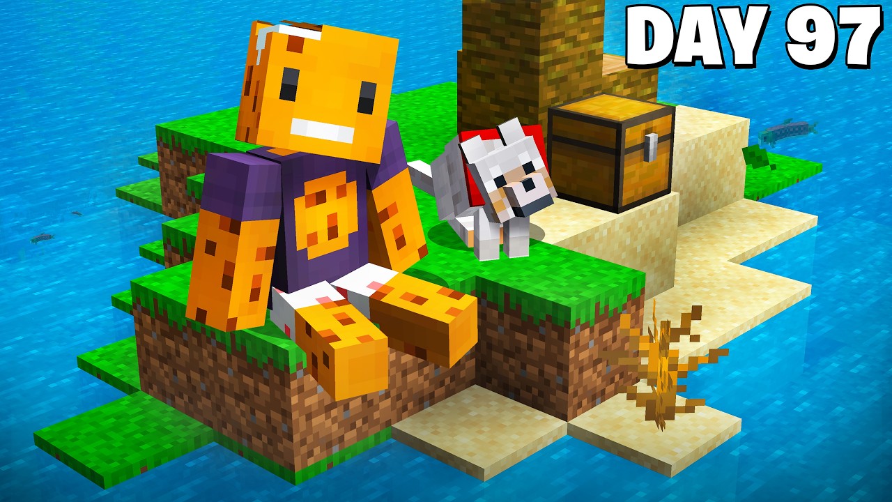 I Survived 100 Days on a Deserted Island in Hardcore Minecraft