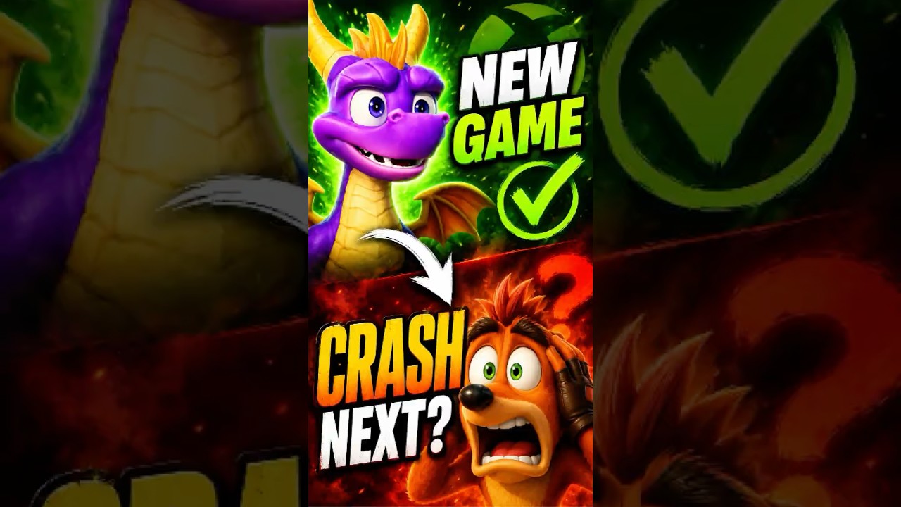 Spyro's Back. What About Crash? #CrashBandicoot #SpyroTheDragon #Xbox #shorts