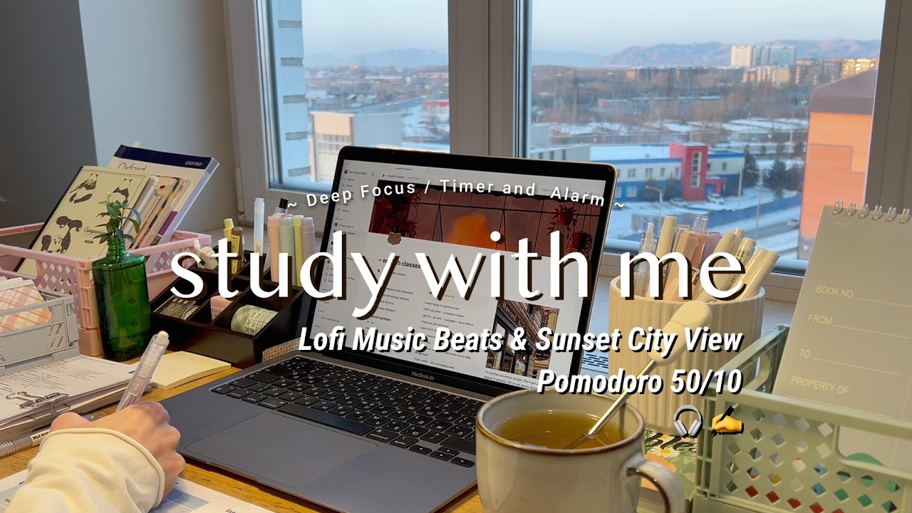 5-HOUR STUDY WITH ME ☕️ Lofi Music for Study & Best Focus | 50/10 Pomodoro