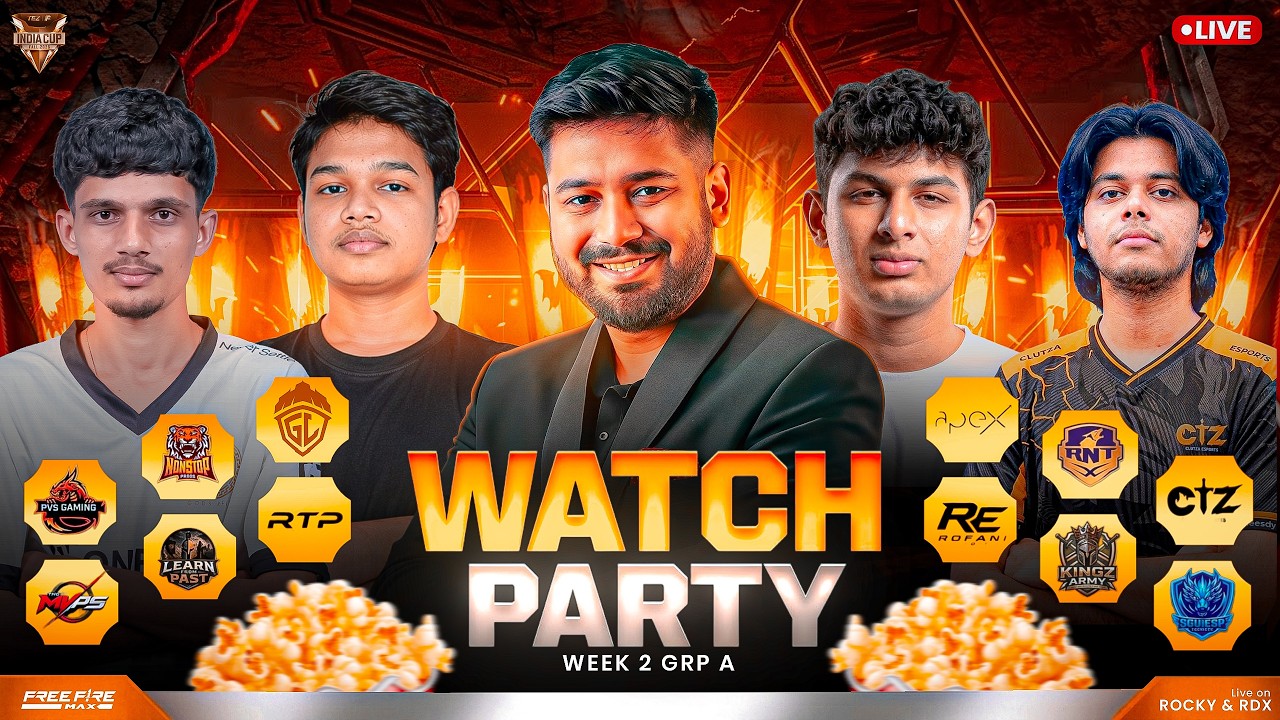 TEZ FFMIC 2026 Fall | GROUP STAGE - WEEK 2 | DAY 1 | GROUP A Watch Party #freefirelive #gyangaming