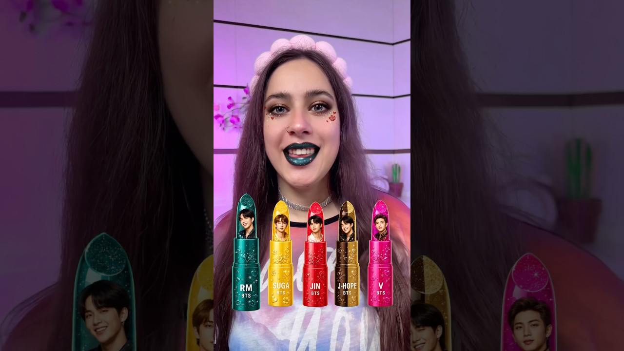 BTS Lipstick Color Check😳✌🏻Which one did you like?❤️ #challenge #lipstick #bts #btsarmy #beauty