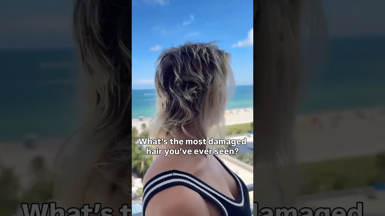 A story of the most damaged hair I’ve ever seen 🥲 #hairrescue #bleachedhair #hairtransformation