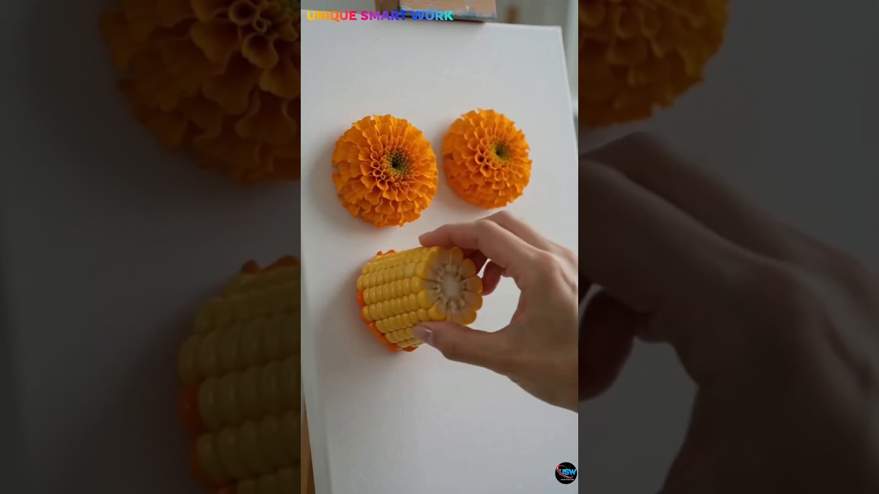 Corn 🌽 Flower print #shorts #youtubeshorts #experiment #trendingshorts #shorts