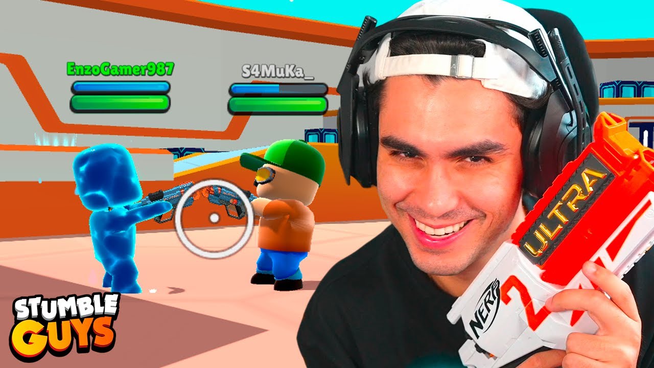 Lucão no Novo Modo FPS do Stumble Guys
