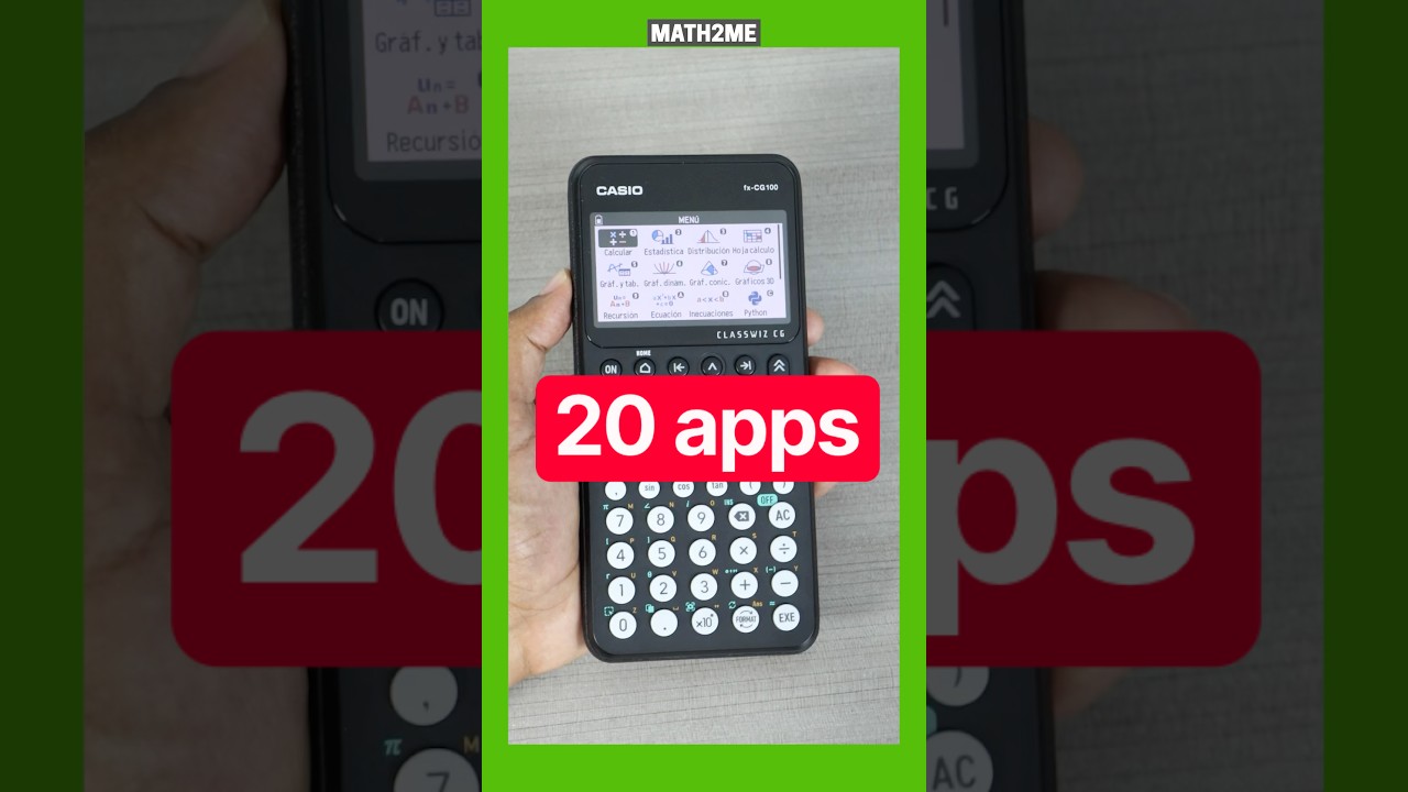 Te explico las 20 aplicaciones que tiene la graficadora CASIO Fx-CG100