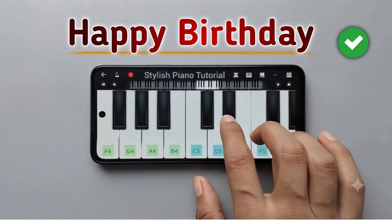 Happy Birthday Piano Tutorial | Easy piano tutorial with notes