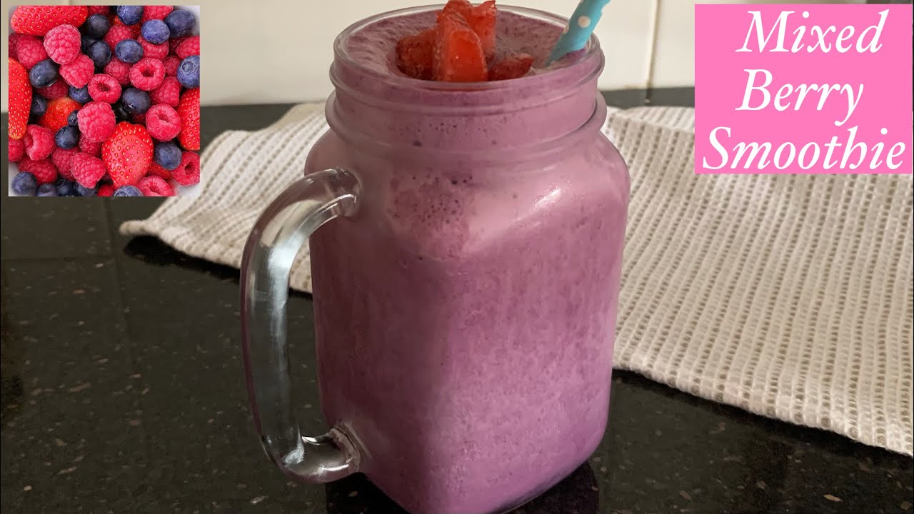 Frozen Mixed Berry Smoothie | Healthy Smoothie Recipe | Easy , Tasty & Quick Smoothie Recipe |