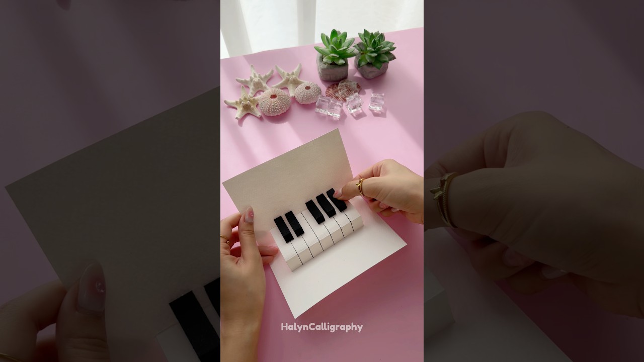 DIY Happy Birthday Card Idea 🎹