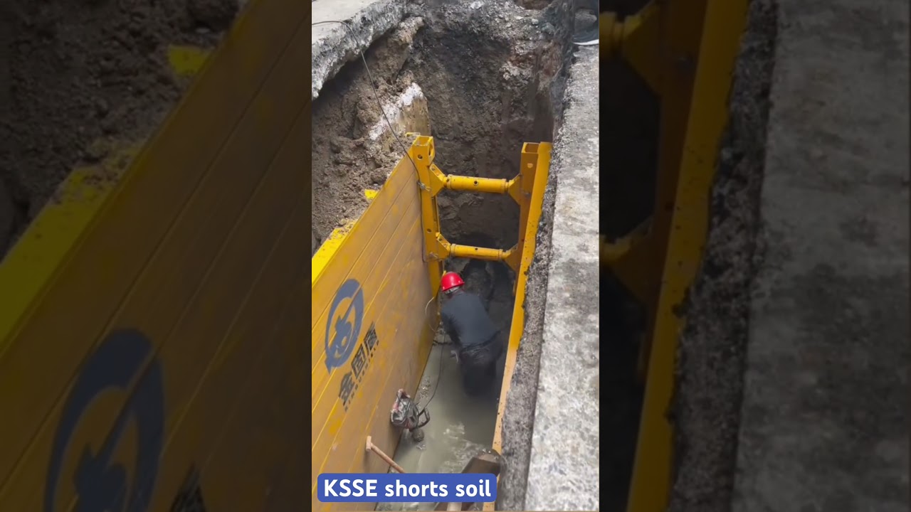 One of Construction’s Toughest Challenges: Temporary Excavation Support ⚠️🏗️ #Construction
