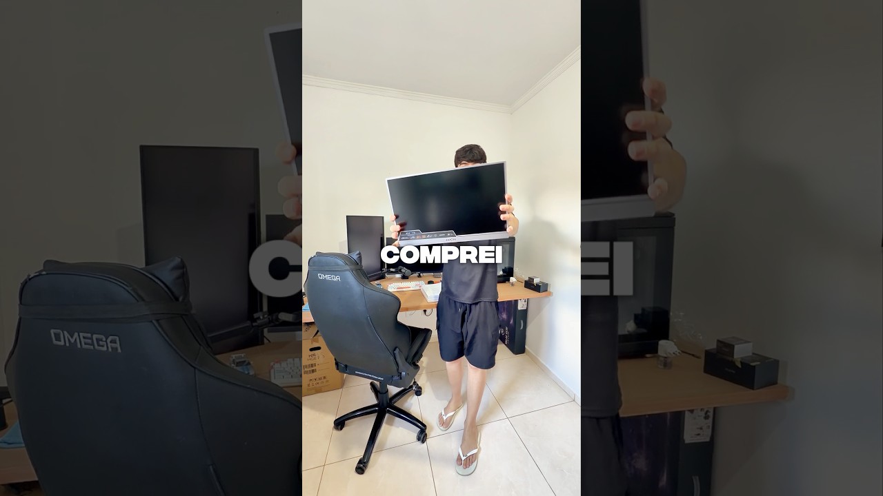 Melhorando o meu Setup Mobilador com o monitor portátil de 180hz #gamer #gaming #setupgamer #game