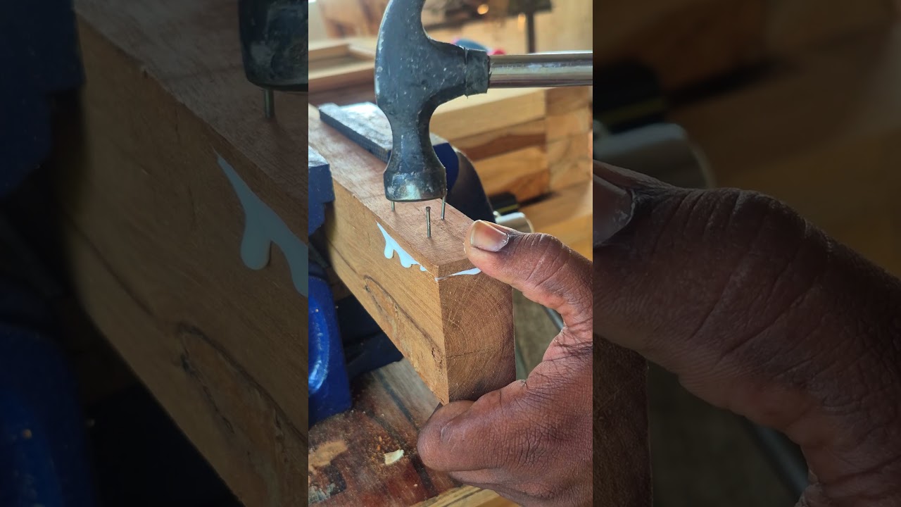 Don't Just Staple, Angle It! #woodworking #woodrepair #diyhacks #sorts