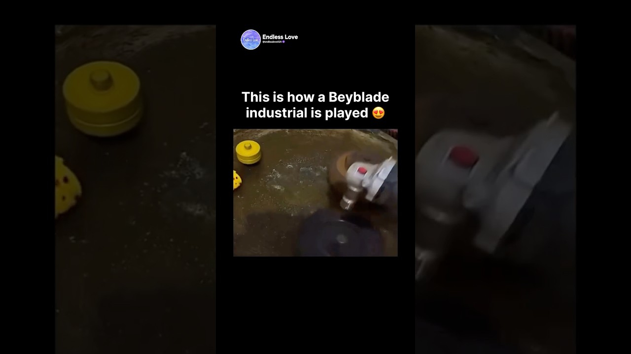 This is how a Beyblade industrial is played 😍
