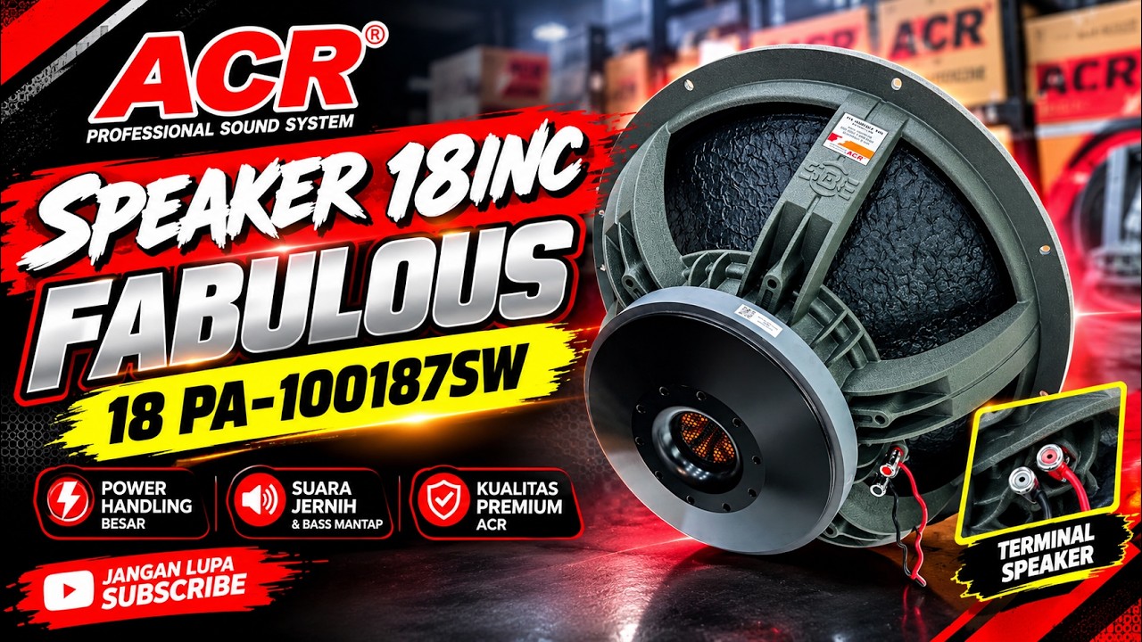 REVIEW SPEAKER ACR FABULOUS 18INC 18 PA 100187SW